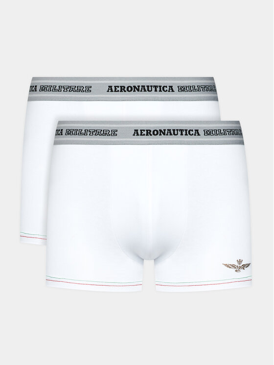 Aeronautica Militare Aeronautica Militare Conjunto de calzoncillos boxer AM1UBX004 Blanco