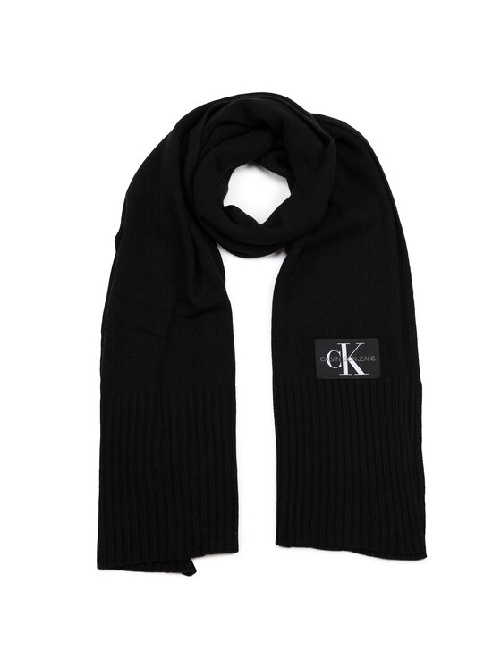 Calvin Klein Jeans Šal Calvin Klein Jeans J Basic Men Knitted Scarf K50K504945 Crna