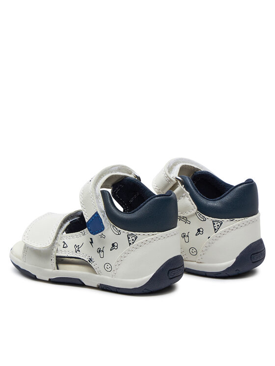 Geox Sandały Geox B Sandal Tapuz Boy B450XB 000BC C0293 Biały