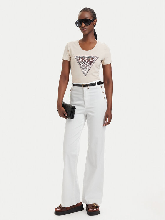 Guess Guess Футболка 182454 Бежевий Classic Fit