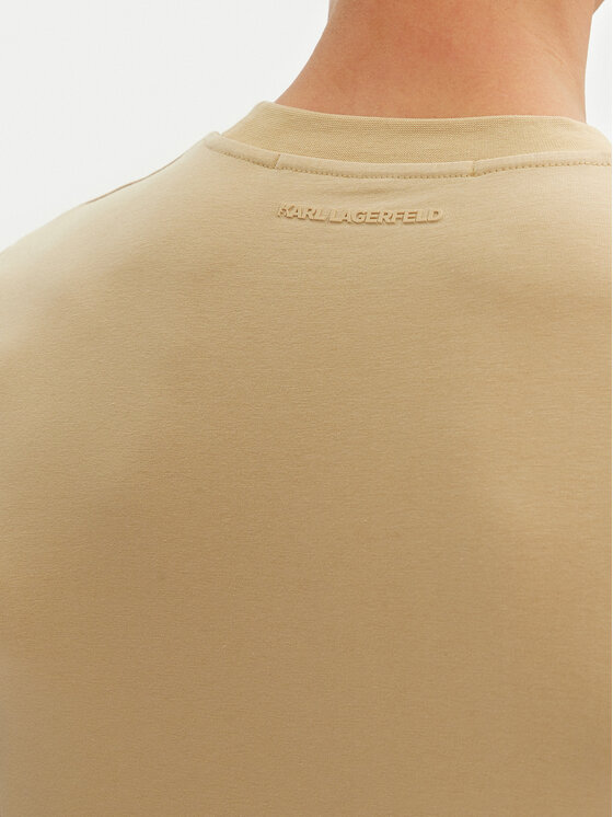 KARL LAGERFELD KARL LAGERFELD Póló 755750 552221 Bézs Regular Fit