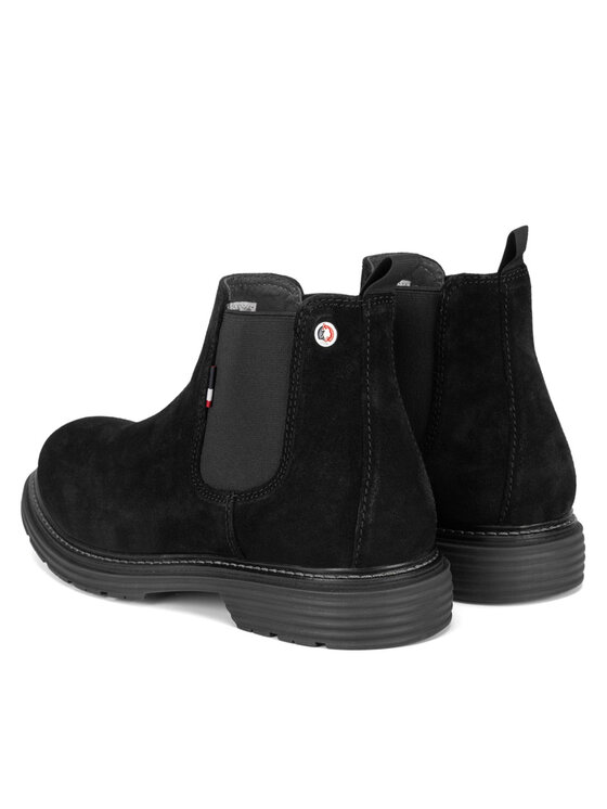 U.S. Polo Assn. Kotníková obuv s elastickým prvkem U.S. Polo Assn. LORENZ001M/DSE1 Černá