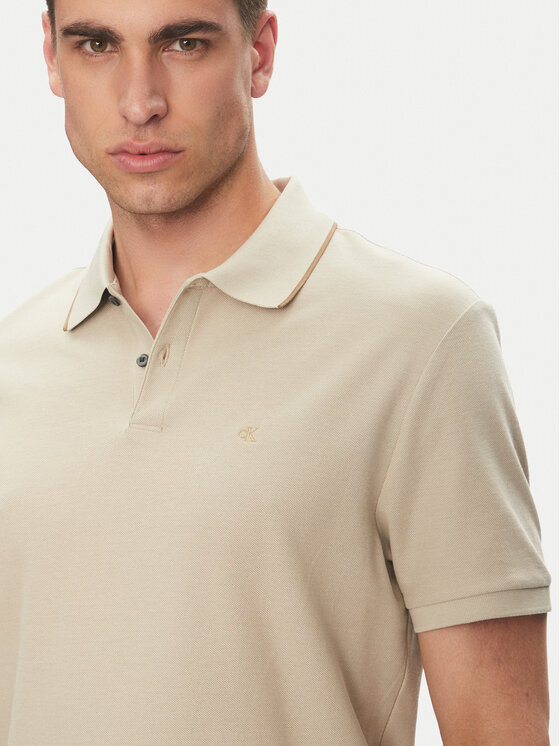 Calvin Klein Calvin Klein Polo LV04LC239G Beige Regular Fit