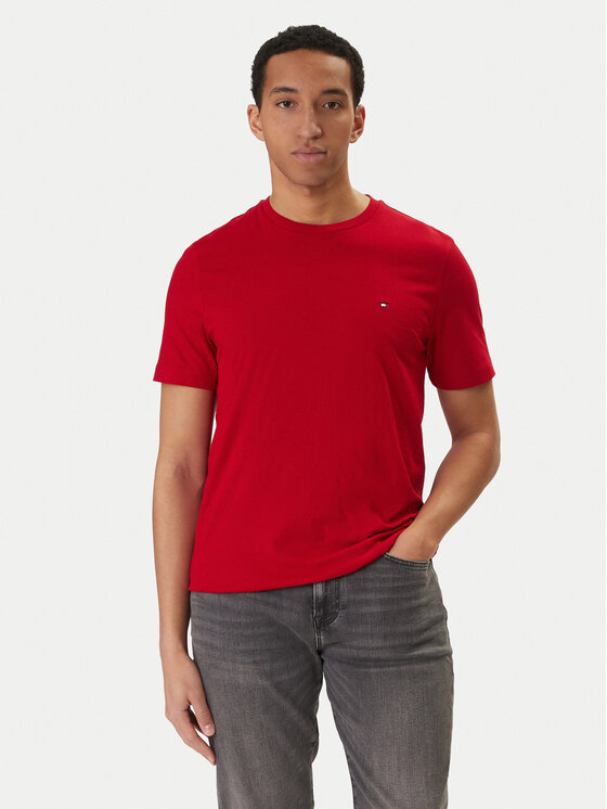 Tommy Hilfiger Tommy Hilfiger Camiseta Ess Seasonal MW0MW39995 Rojo Regular Fit