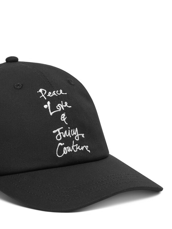 Juicy Couture Бейсболка Juicy Couture Peace Love And Juicy JCAWH225703 Чорний