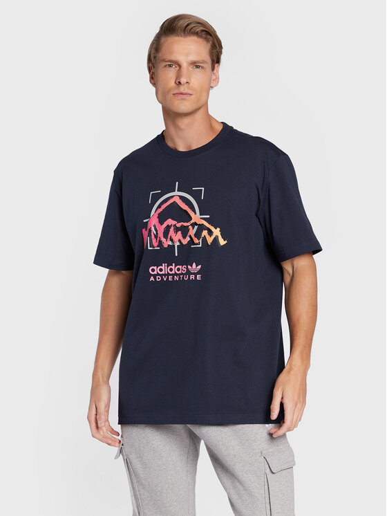 adidas adidas Футболка Adventure Ride HK4981 Cиній Relaxed Fit