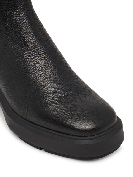 Calvin Klein Bokacsizma Calvin Klein Block Heel Chelsea Boot Lth HW0HW03694 Fekete