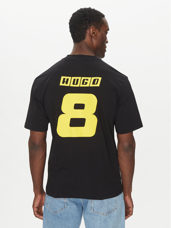 HUGO HUGO T-shirt Nebulop 50541252 Crna Regular Fit