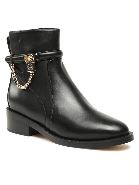 MICHAEL Michael Kors Ботильйони MICHAEL Michael Kors Hamilton Flat Bootie 40F3HAME5L Чорний