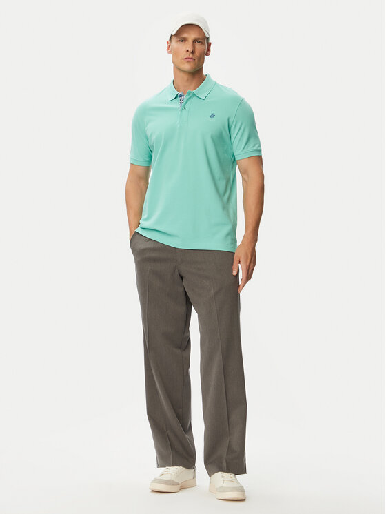 Beverly Hills Polo Club Beverly Hills Polo Club Поло P-SS26M-P450106 Бірюзовий Regular Fit