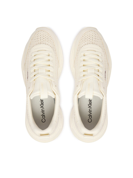 Calvin Klein Sneakersy Calvin Klein Hike Runner Lup Lin Mesh HW0HW03000 Bílá