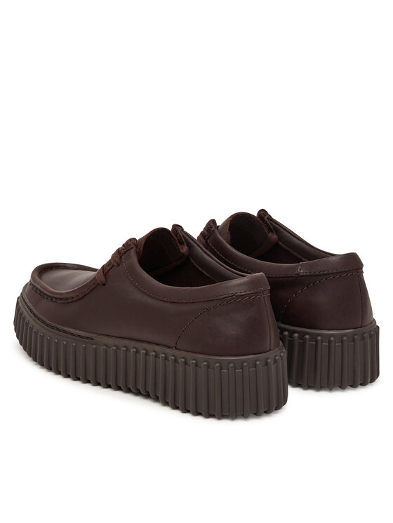 Clarks Туфлі Clarks Torhill Bee 26327768 Темно-коричневий