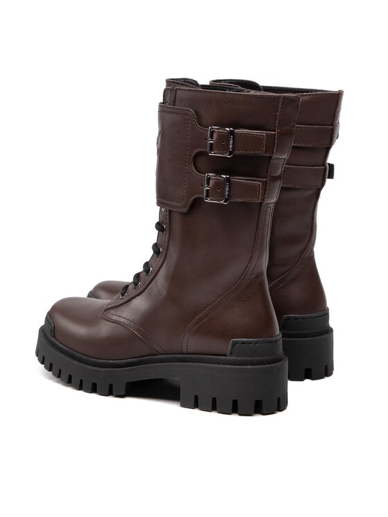 PINKO Pohodni čevlji Pinko Cumino Bootie 1H2135 A072 Rjava