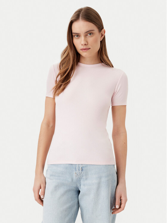 Calvin Klein Calvin Klein Marškinėliai K20K208247 Rožinė Slim Fit