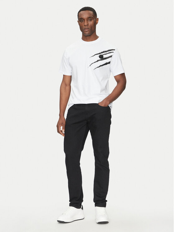 Plein Sport Plein Sport Футболка SAEC MTK8019 STE001N Білий Regular Fit
