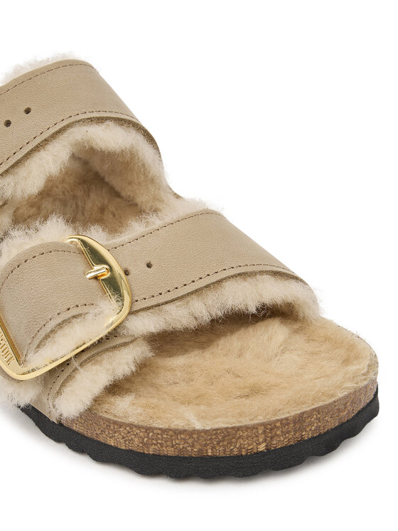 Birkenstock Шльопанці Birkenstock Arizona Big Buckle Shearling 1030384 Коричневий