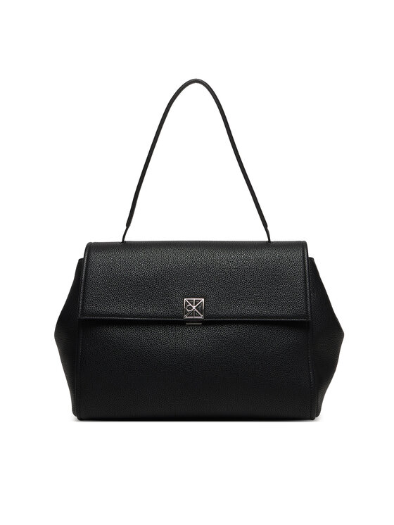 Calvin Klein Torebka Calvin Klein Emblem Hw Pebble Satchel LV04F3494G Czarny