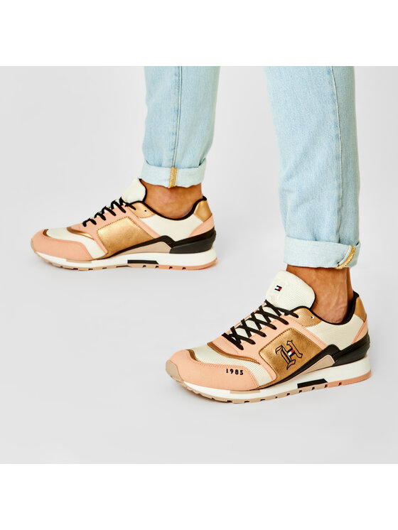 Tommy Hilfiger Sneakersy Tommy Hilfiger LH Retro Trainer FM0FM02829 Oranžová