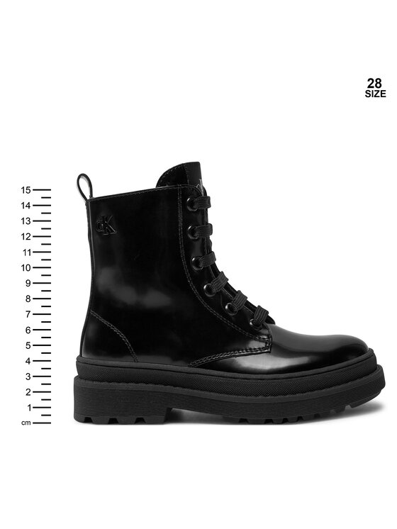 Calvin Klein Jeans Turistická obuv Calvin Klein Jeans Lace-Up Bootie V4A5-81031-1453 M Černá
