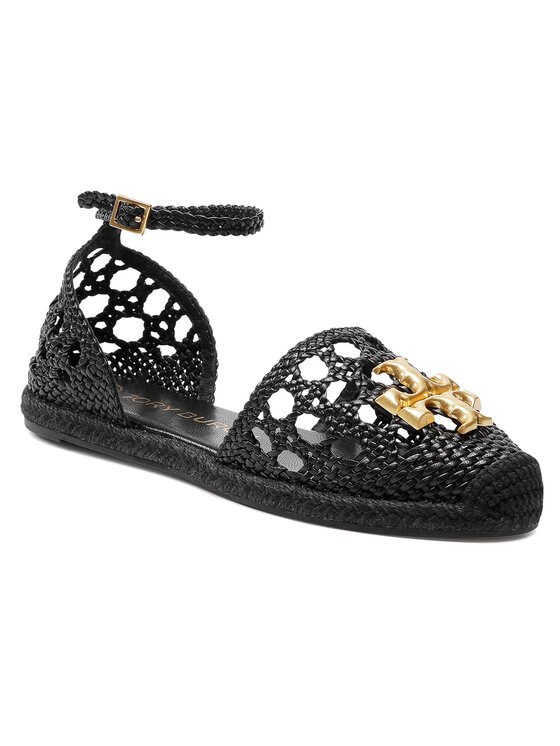 Tory Burch Espadrillas Tory Burch Eleanor Woven D'Orsay Flat 81030 Nero