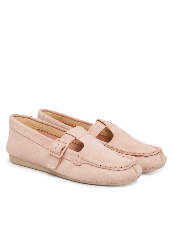 Clarks Мокасини Clarks Freckle Tbar 26185904 Рожевий