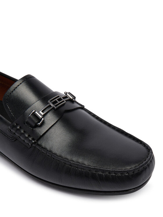 Tommy Hilfiger Mocasini Tommy Hilfiger Flag Lth Hardware Driver FM0FM06089 Negru