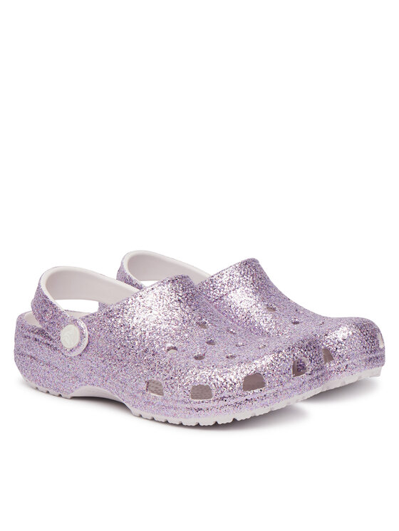 Crocs Nazouváky Crocs Classic Chunky Glitter Clog K 211939 Fialová