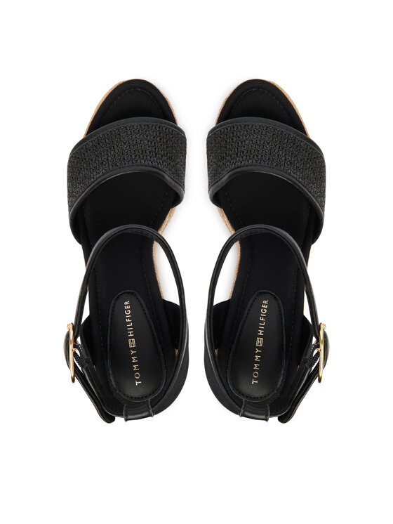 Tommy Hilfiger Espadrilles Tommy Hilfiger High Wedge Espad FW0FW09471 Melns