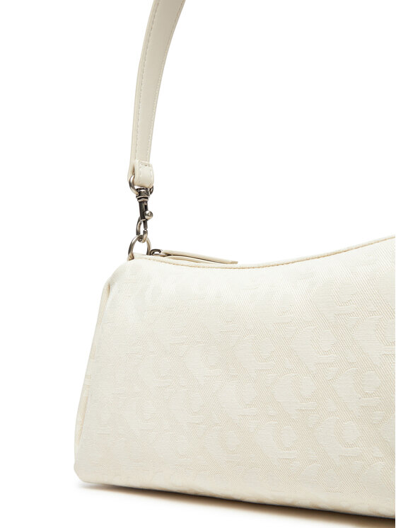 Calvin Klein Jeans Ročna torba Calvin Klein Jeans Ckj Monogram Drop Sm Shoulder Ba LV04K3142G Kremna
