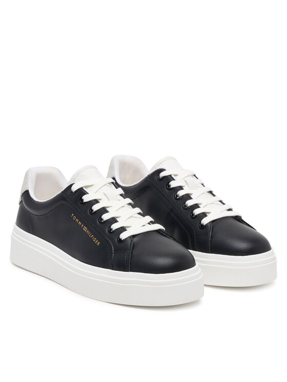 Tommy Hilfiger Sneakersy Tommy Hilfiger Th Feminine Platform Monogram FW0FW09594 Czarny
