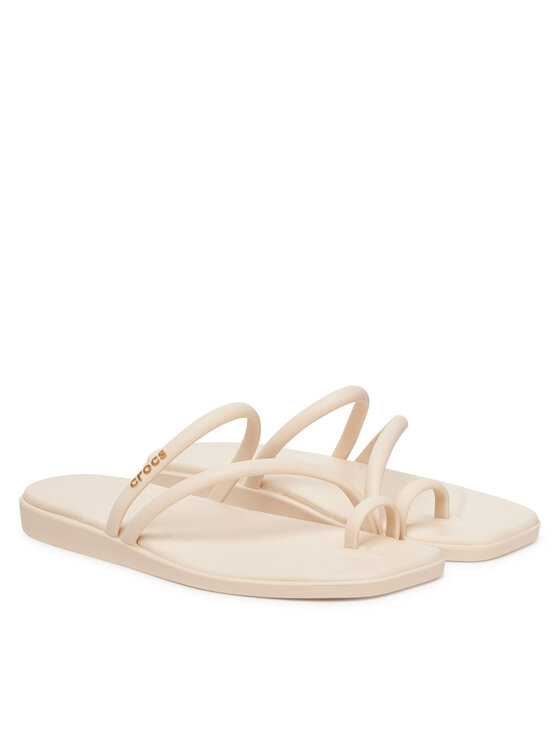 Crocs Šlepetės per pirštą Crocs Miami Toe Loop 209862 Smėlio