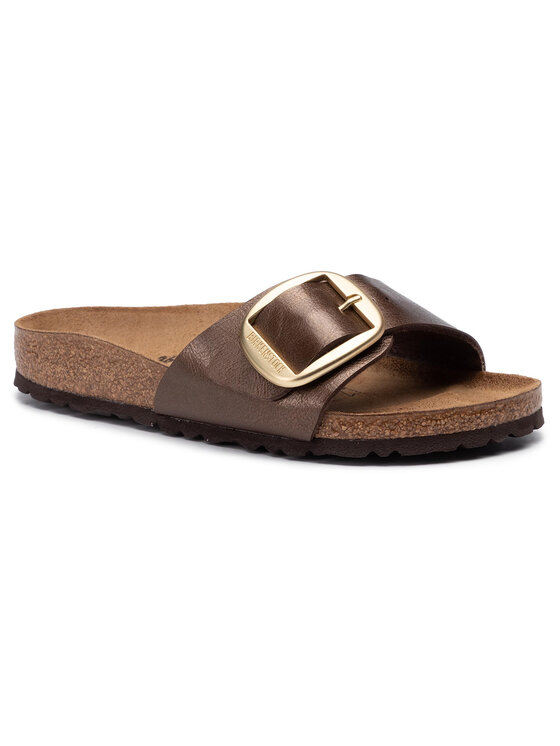 Birkenstock Klapki Birkenstock Madrid Big Buckle 1015313 Brązowy