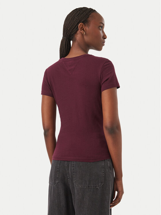 Tommy Jeans Tommy Jeans Camiseta DW0DW20459 Violeta Slim Fit