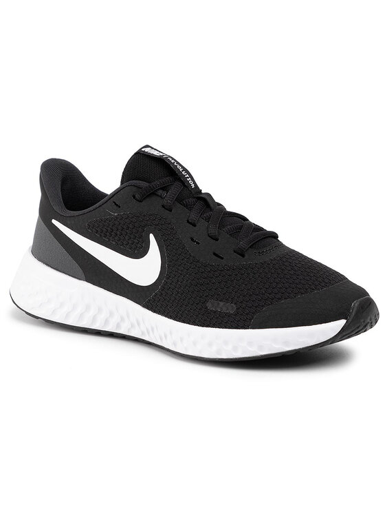 Nike Buty do biegania Nike Revolution 5 (GS) BQ5671 003 Czarny