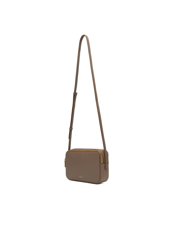 Calvin Klein Ročna torba Calvin Klein Foil Logo Elongated Camera Bag LV04F3276G Bež