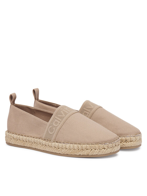 Calvin Klein Espadrillas Calvin Klein Logo Webbing HW0HW02934 Beige