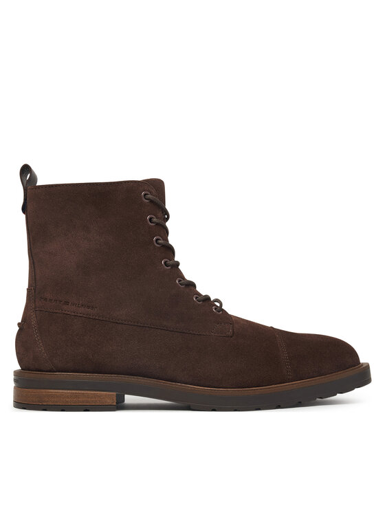 Tommy Hilfiger Gležnjače Tommy Hilfiger Cleated Hilfiger Sde Moc Boot FM0FM05964 Smeđa