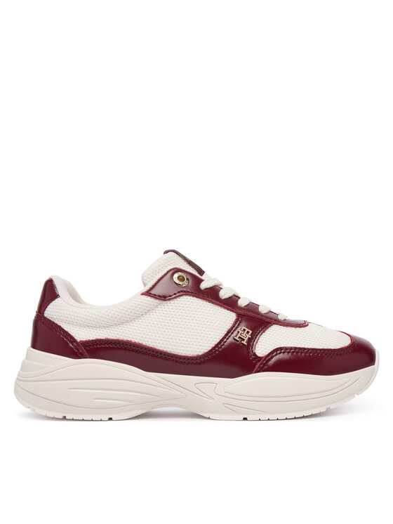 Tommy Hilfiger Αθλητικά Tommy Hilfiger Modern Runner Shiny Leather FW0FW09413 Μπορντό