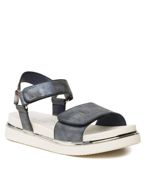 Tommy Hilfiger Sandalias Tommy Hilfiger Platform Velcro Sandal T3A2-32760-0568 S Azul marino