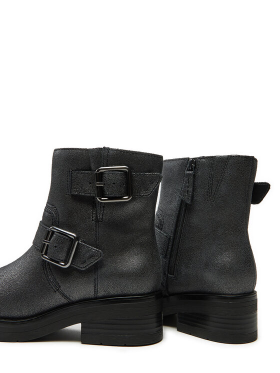 Clarks Ботильйони Clarks Rebelle Buckle 26178889 Срібний