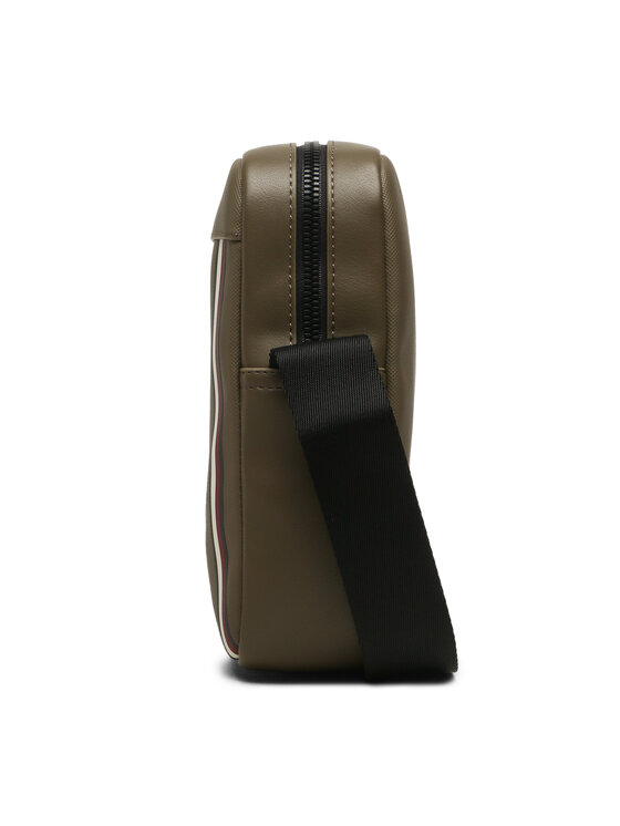 Tommy Hilfiger Τσαντάκι Tommy Hilfiger Th Pique Pu Mini Reporter AM0AM11312 Χακί
