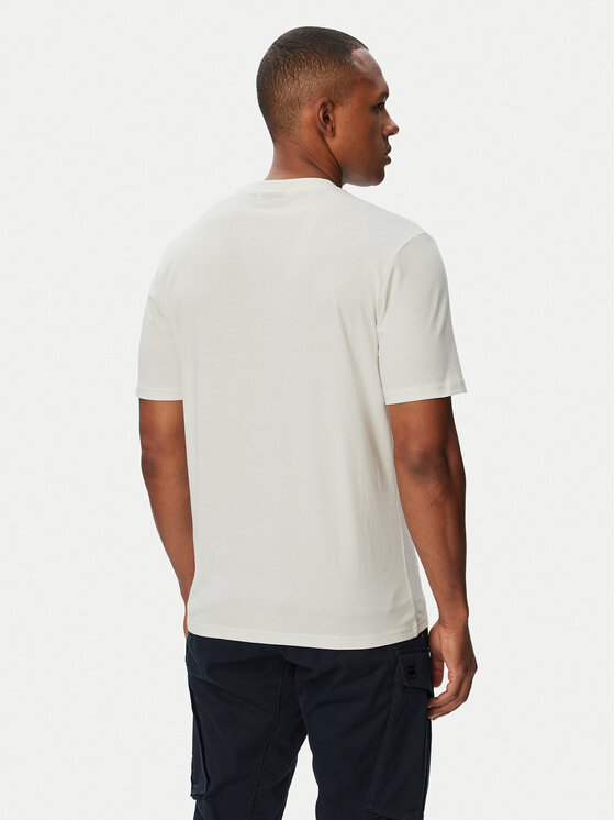 Napapijri Napapijri Camiseta S-Bollo SS 3 NP0A8BAF Blanco Regular Fit