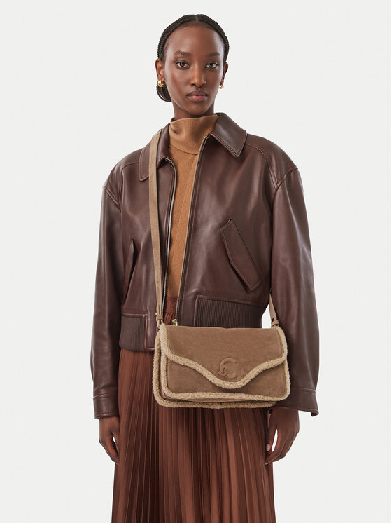 Coccinelle Ročna torba Coccinelle VJH Coccinelle C-Me E1 VJH 12 02 01 Svetlo rjava