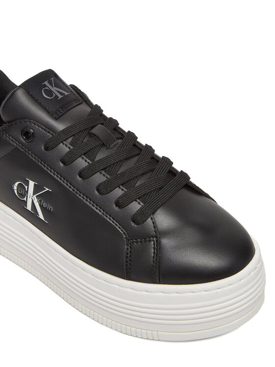 Calvin Klein Jeans Sneakers Calvin Klein Jeans Bold Flatf Low Lace Lth YW0YW01878 Nero