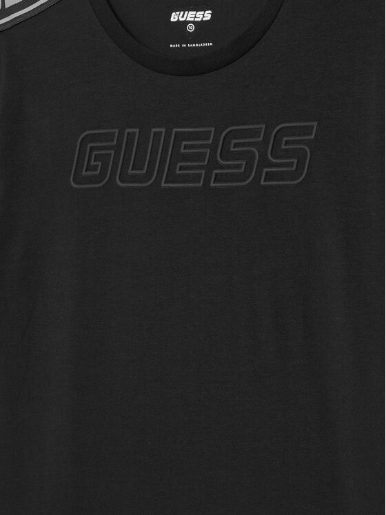 Guess Guess Футболка L4YI50 J1314 Чорний Regular Fit