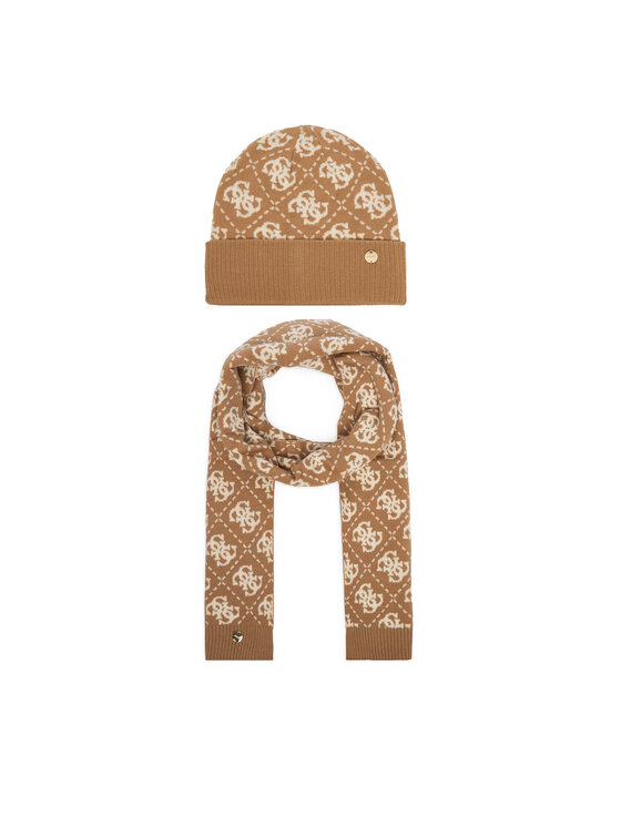 Guess Набір Шарф і Шапка Guess GFBOX WP6401 Бежевий