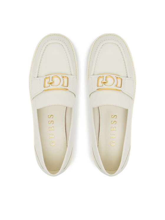Guess Chunky loafers Guess FLPSHU LEA14 Écru