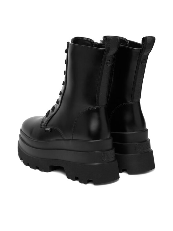 Buffalo Šnurovacia obuv Buffalo Jupiter Lace Up Mid 1622609 Čierna