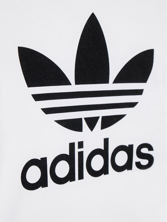 adidas adidas Футболка adicolor Trefoil H25246 Білий Regular Fit