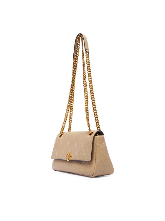 Tory Burch Сумка Tory Burch Charlie Quilted Small Shoulder Bag 185829 Бежевий